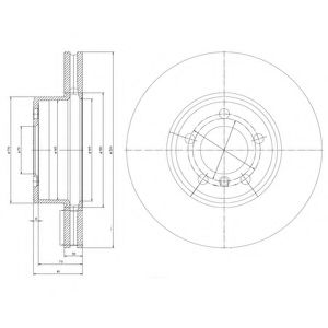 Тормозной диск DELPHI BG9786