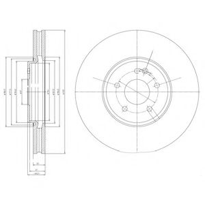 Тормозной диск DELPHI BG9020