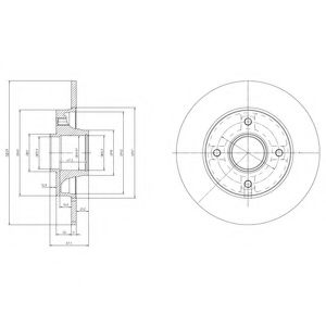 Тормозной диск DELPHI BG9022RS