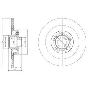 Тормозной диск DELPHI BG9024RS