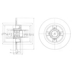 Тормозной диск DELPHI BG9029RS