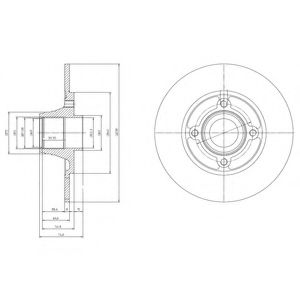 Гальмівний диск DELPHI BG9033RS