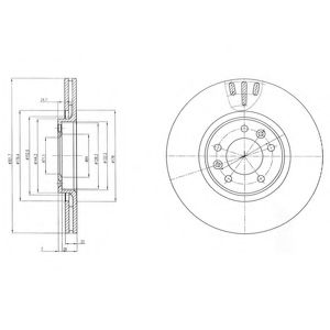 Тормозной диск DELPHI BG4150