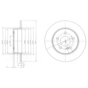 Гальмівний диск DELPHI BG4152