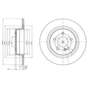 Гальмівний диск DELPHI BG4153