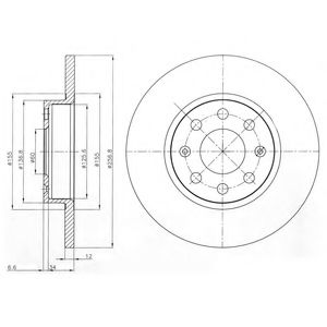 Гальмівний диск DELPHI BG4155