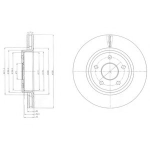 Тормозной диск DELPHI BG9058