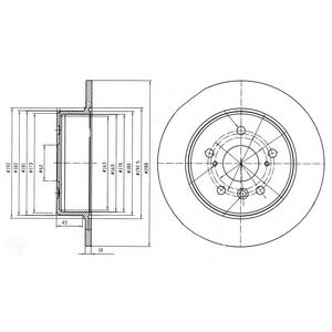 Тормозной диск DELPHI BG4156