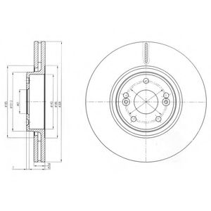Тормозной диск DELPHI BG4167