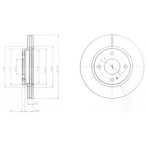 Гальмівний диск DELPHI BG4170