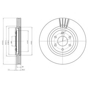 Тормозной диск DELPHI BG4176