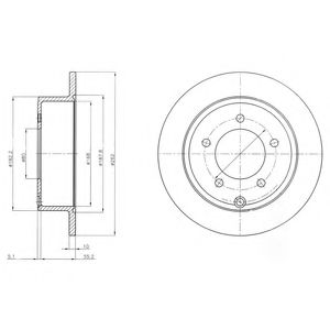 Тормозной диск DELPHI BG4179