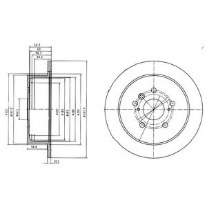 Тормозной диск DELPHI BG4180