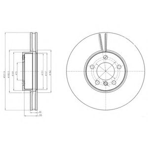 Гальмівний диск DELPHI BG9061