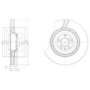 Тормозной диск DELPHI BG9065