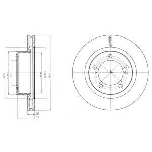 Гальмівний диск DELPHI BG9067