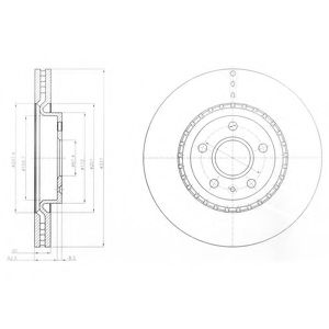 Гальмівний диск DELPHI BG9068
