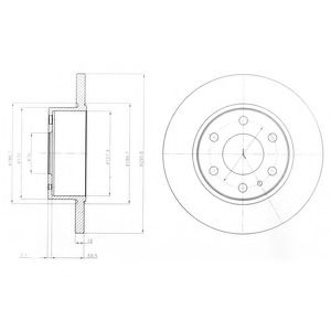 Тормозной диск DELPHI BG4164