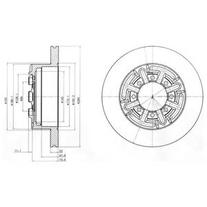 Тормозной диск DELPHI BG4171