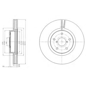 Тормозной диск DELPHI BG9084