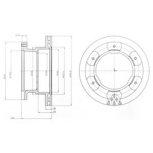 Гальмівний диск DELPHI BG9069