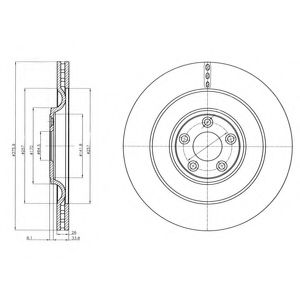 Тормозной диск DELPHI BG9103