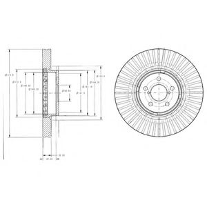 Тормозной диск DELPHI BG9105