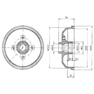 Тормозной барабан DELPHI BF293