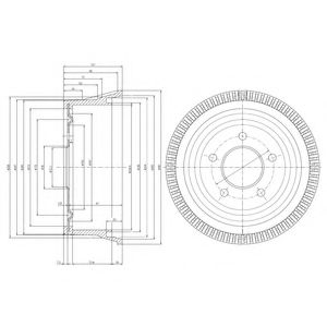 Тормозной барабан DELPHI BF387