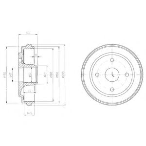 Тормозной барабан DELPHI BF473