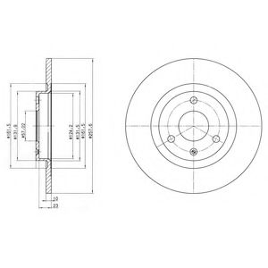 Тормозной диск DELPHI BG2527