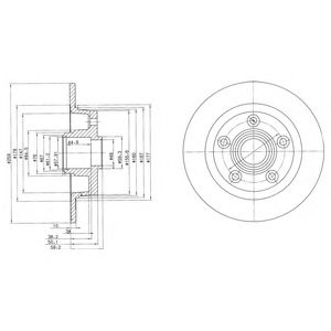 Гальмівний диск DELPHI BG2549
