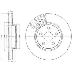 Гальмівний диск DELPHI BG2887