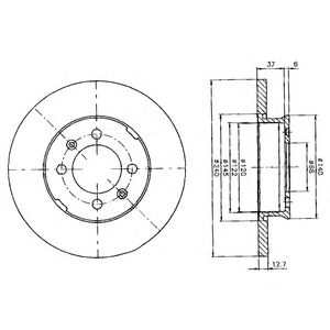 Тормозной диск DELPHI BG2150