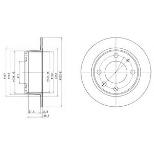 Гальмівний диск DELPHI BG2220