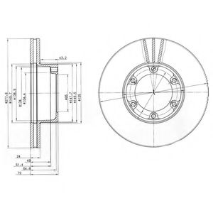 Гальмівний диск DELPHI BG2286