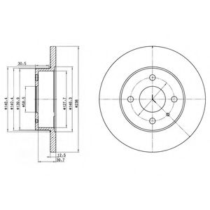 Тормозной диск DELPHI BG2312