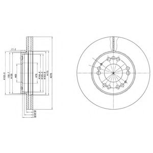 Тормозной диск DELPHI BG2765
