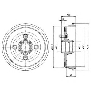 Тормозной барабан DELPHI BF230