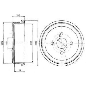Тормозной барабан DELPHI BF278