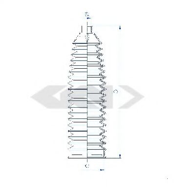 Пыльник рулевой рейки SPIDAN 84126