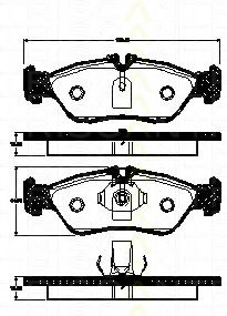 Тормозные колодки TRISCAN 8110 29023