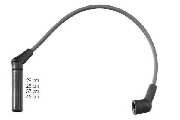 Комплект високовольтних проводів BERU ZEF1530