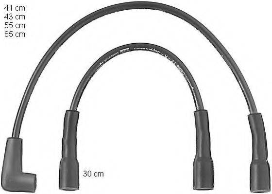 Комплект высоковольтных проводов BERU ZEF573