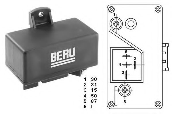 Блок управления накалом свечей BERU GR059