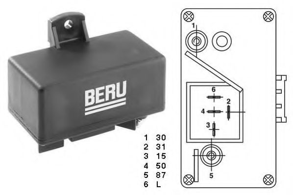 Блок управления накалом свечей BERU GR065