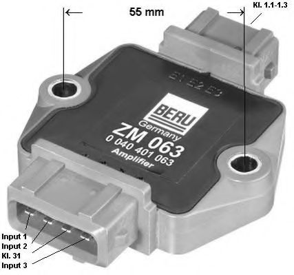 Коммутатор зажигания BERU ZM063