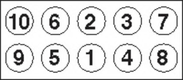 Комплект болтов головки блока цилиндров (ГБЦ) PAYEN HBS459 - Фото 1