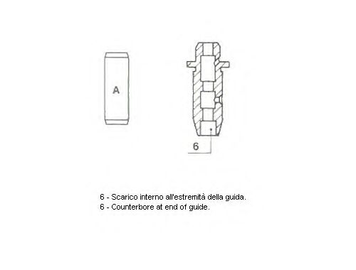 Направляющая втулка клапана METELLI 01-2572 Standard