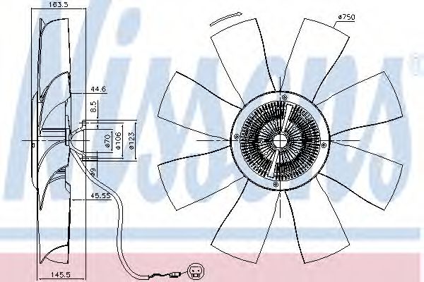 Вентилятор охлаждения NISSENS 86021